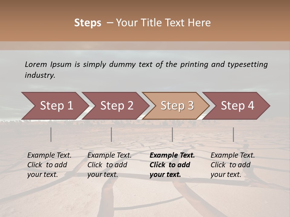 Wasteland Drain Environment PowerPoint Template