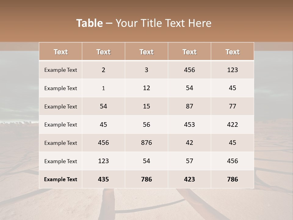 Wasteland Drain Environment PowerPoint Template