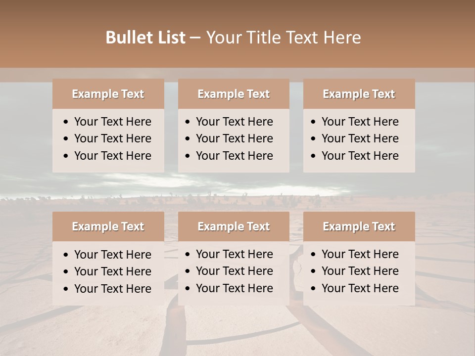 Wasteland Drain Environment PowerPoint Template