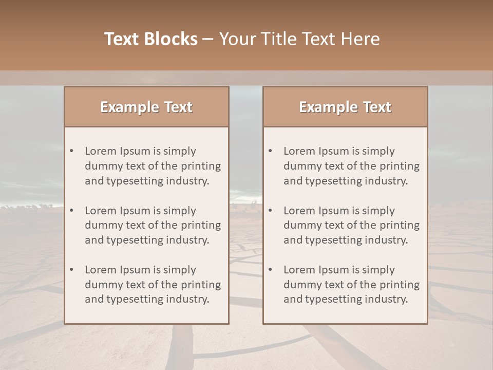 Wasteland Drain Environment PowerPoint Template