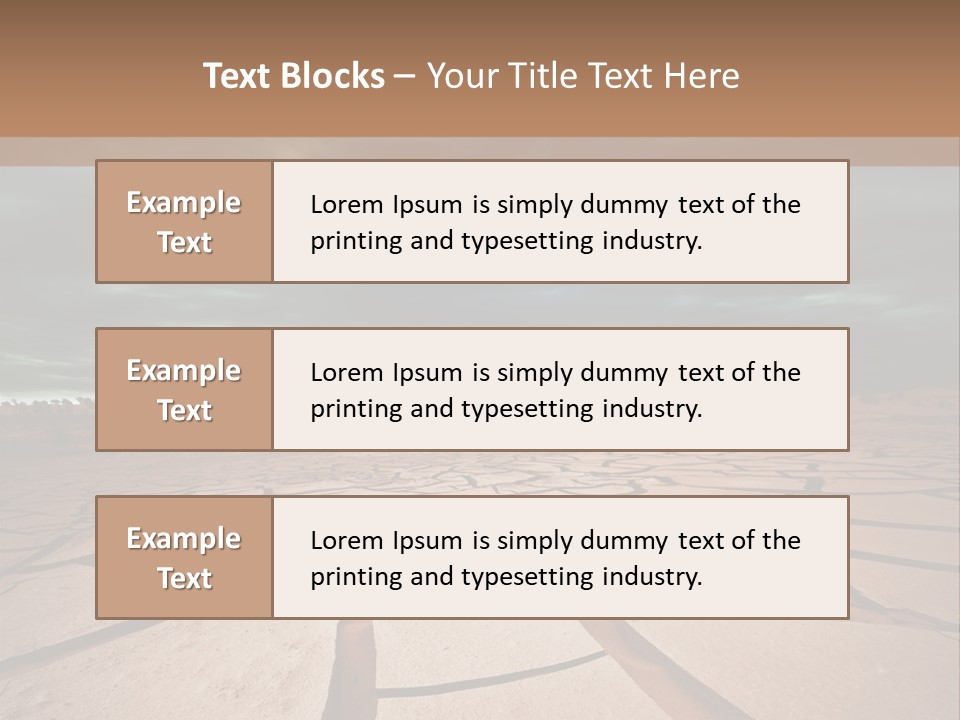 Wasteland Drain Environment PowerPoint Template