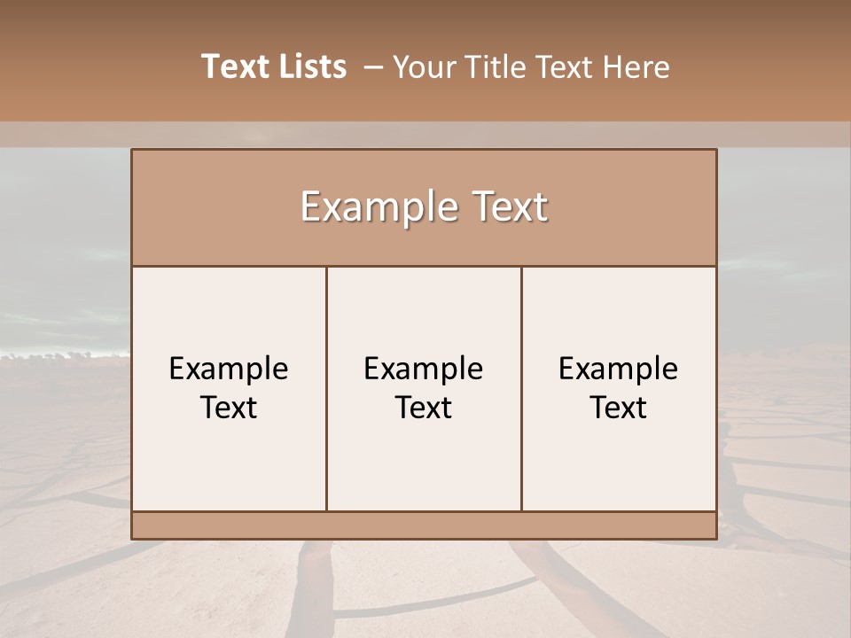 Wasteland Drain Environment PowerPoint Template