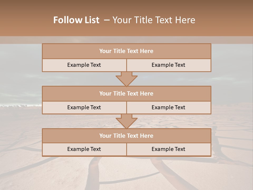 Wasteland Drain Environment PowerPoint Template