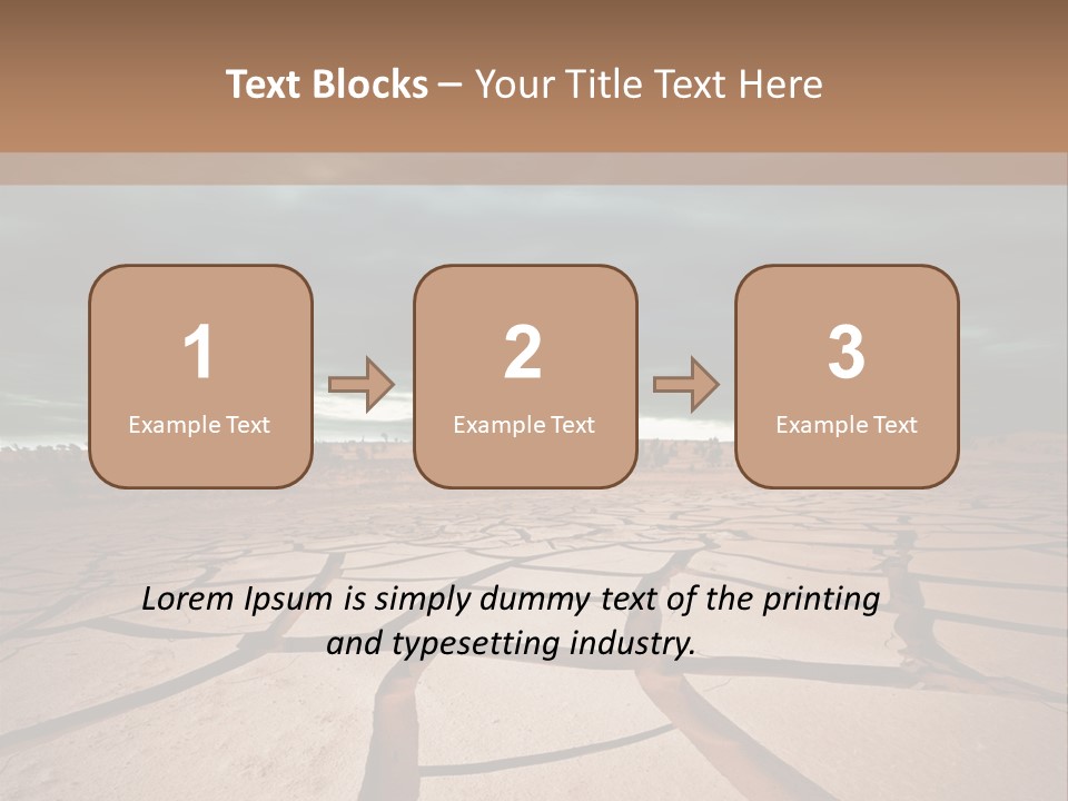 Wasteland Drain Environment PowerPoint Template