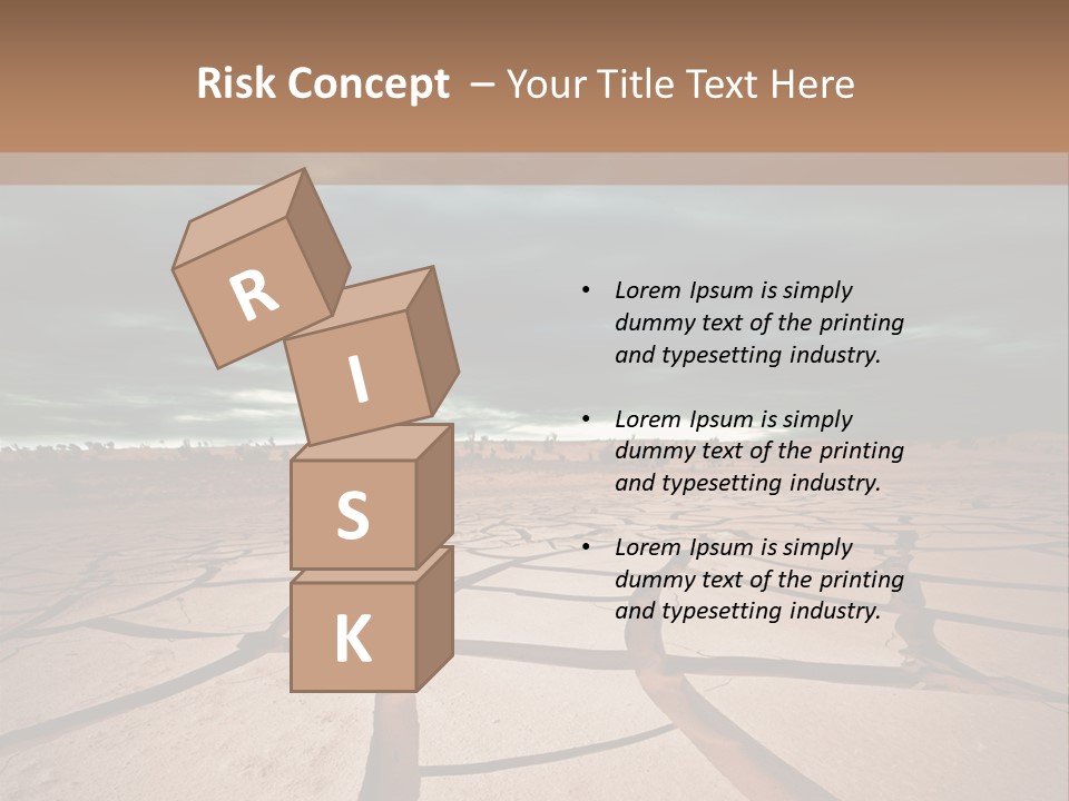 Wasteland Drain Environment PowerPoint Template