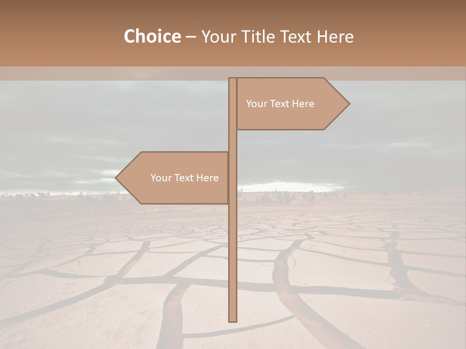 Wasteland Drain Environment PowerPoint Template