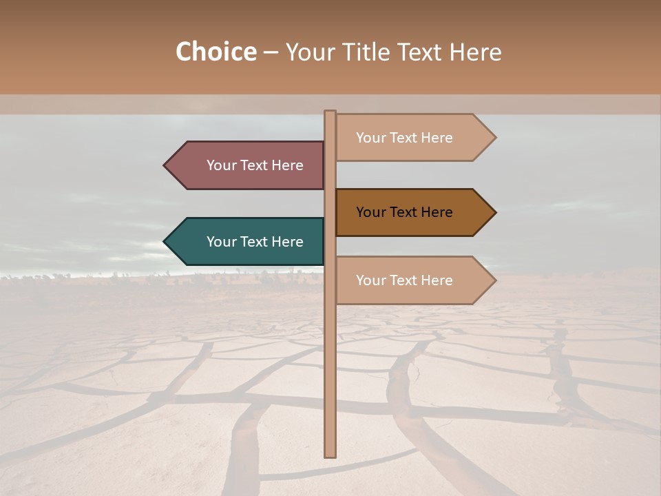 Wasteland Drain Environment PowerPoint Template