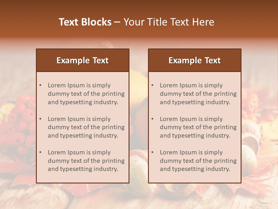 Country Colourful Closeup PowerPoint Template
