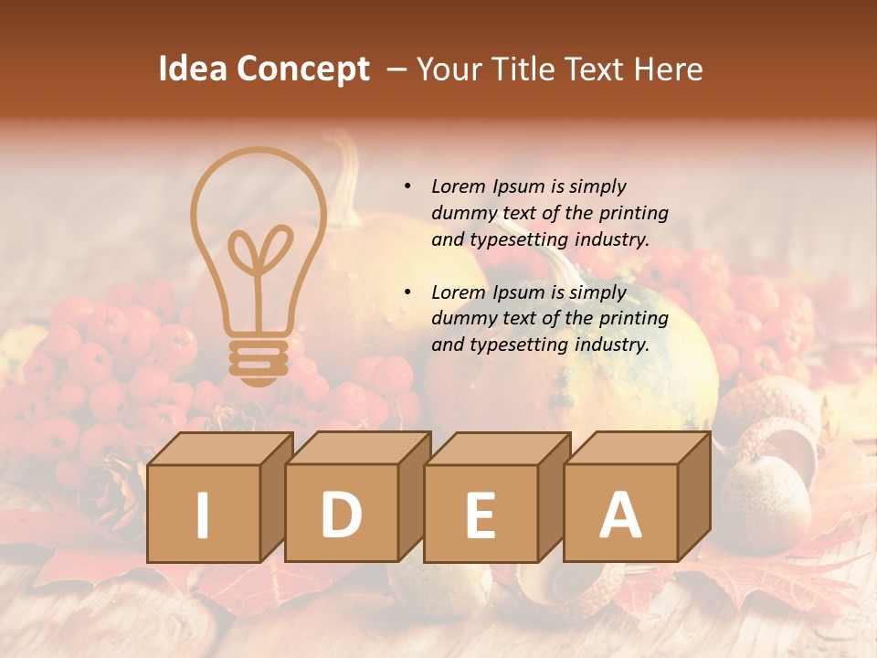 Country Colourful Closeup PowerPoint Template