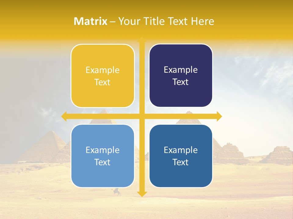 Sunlight Orient Camel PowerPoint Template