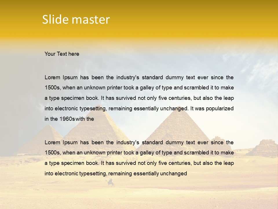 Sunlight Orient Camel PowerPoint Template