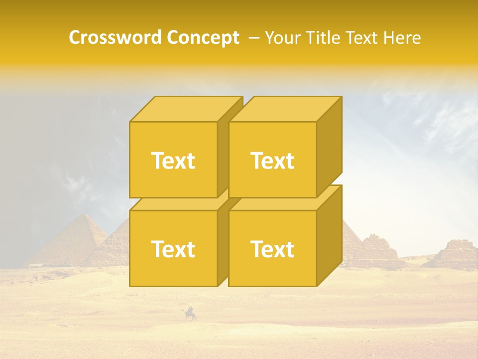 Sunlight Orient Camel PowerPoint Template
