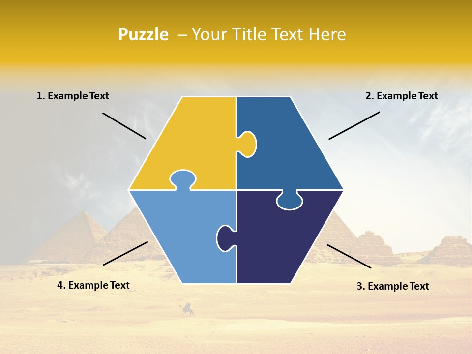 Sunlight Orient Camel PowerPoint Template