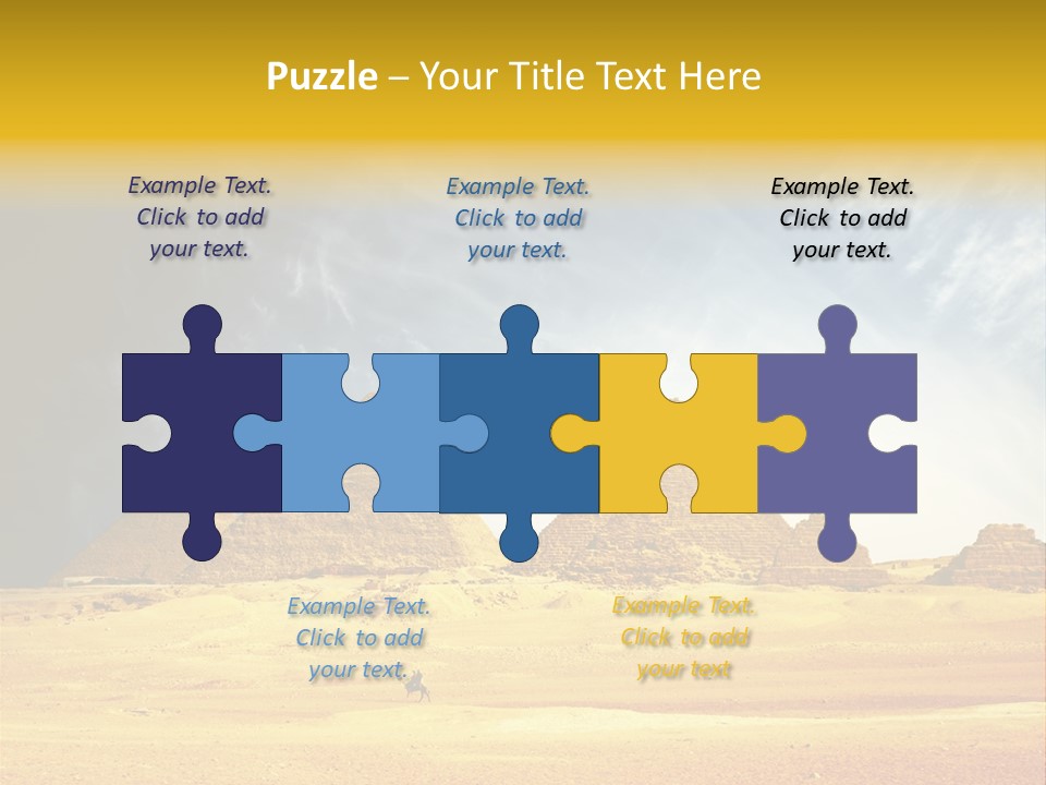 Sunlight Orient Camel PowerPoint Template