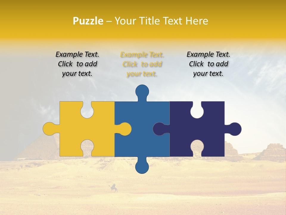 Sunlight Orient Camel PowerPoint Template