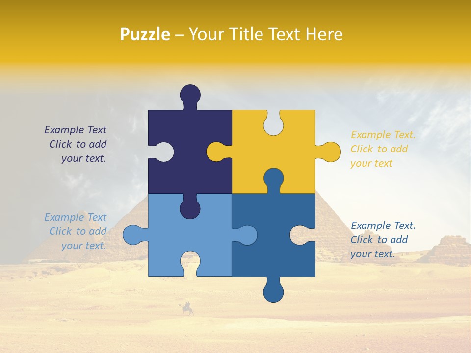 Sunlight Orient Camel PowerPoint Template