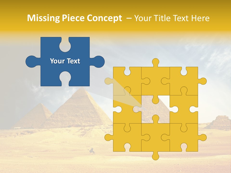 Sunlight Orient Camel PowerPoint Template