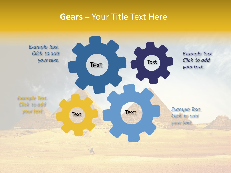 Sunlight Orient Camel PowerPoint Template