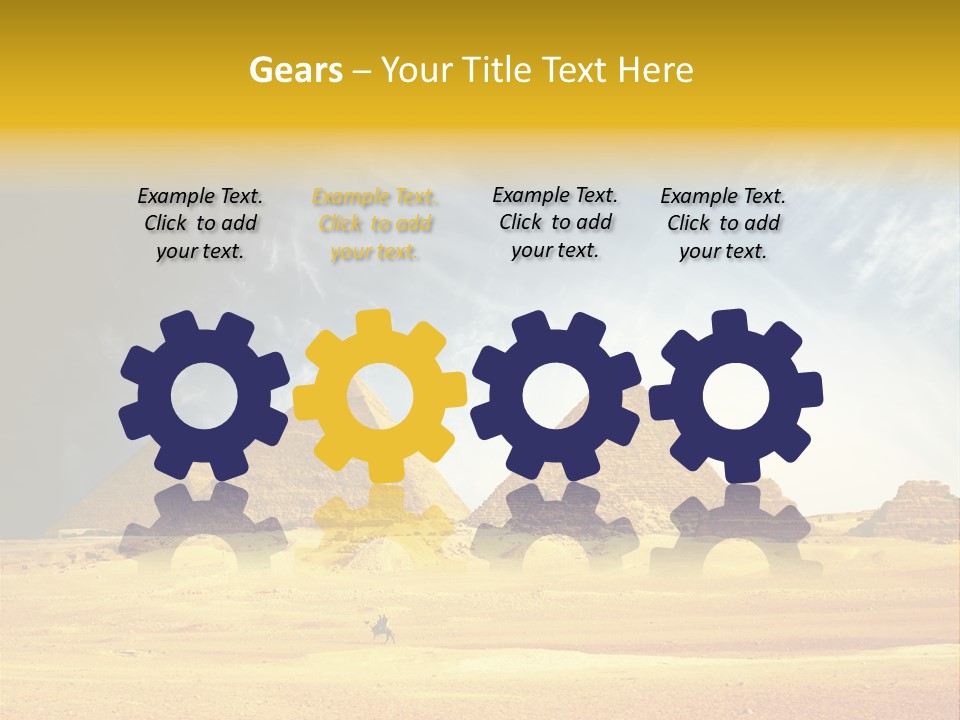 Sunlight Orient Camel PowerPoint Template