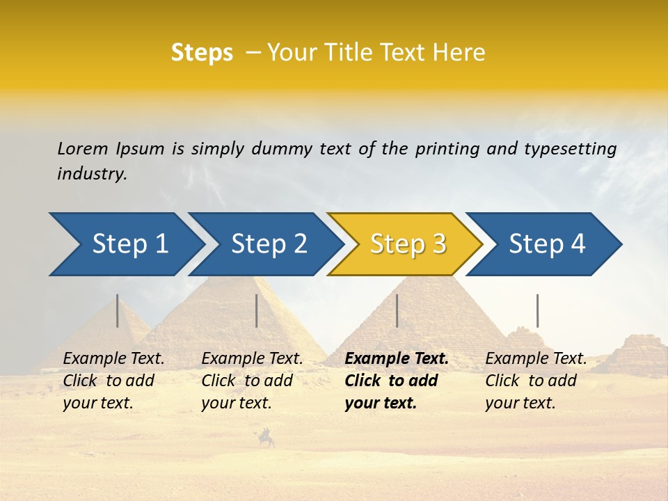 Sunlight Orient Camel PowerPoint Template