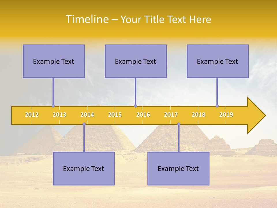 Sunlight Orient Camel PowerPoint Template