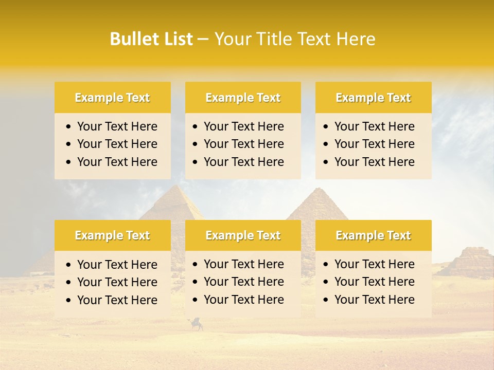 Sunlight Orient Camel PowerPoint Template