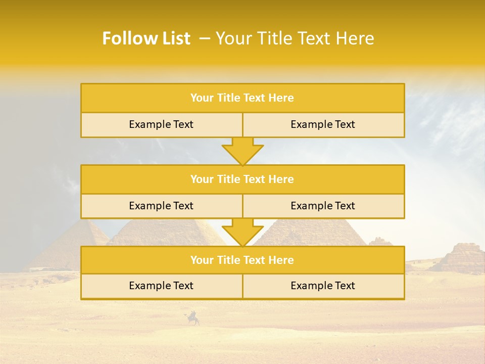 Sunlight Orient Camel PowerPoint Template