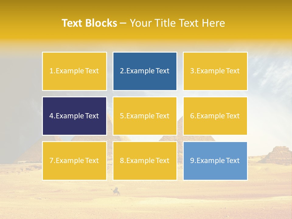 Sunlight Orient Camel PowerPoint Template