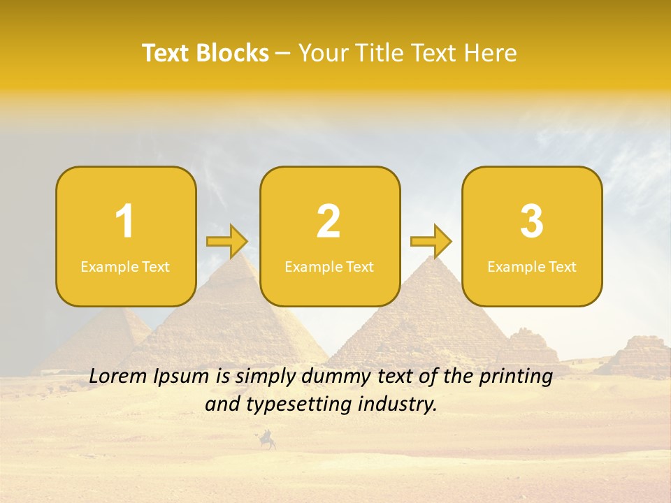 Sunlight Orient Camel PowerPoint Template