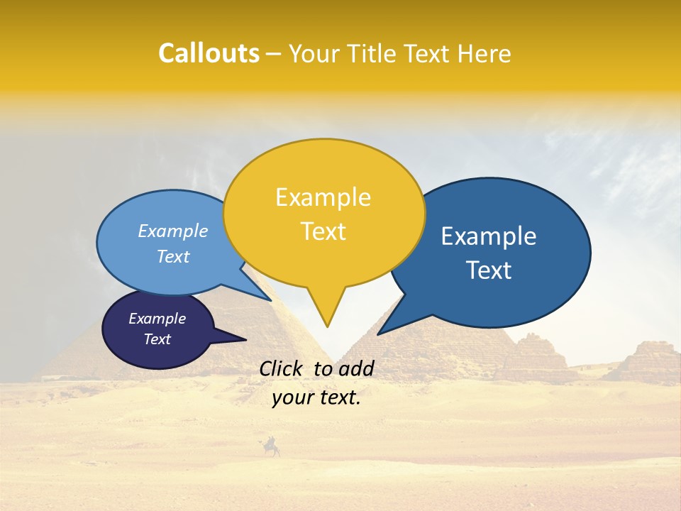 Sunlight Orient Camel PowerPoint Template