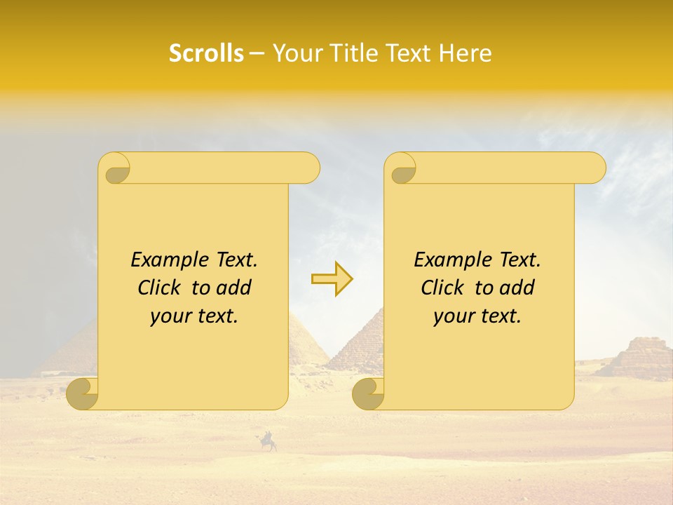Sunlight Orient Camel PowerPoint Template