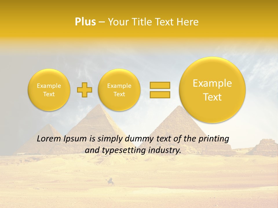 Sunlight Orient Camel PowerPoint Template