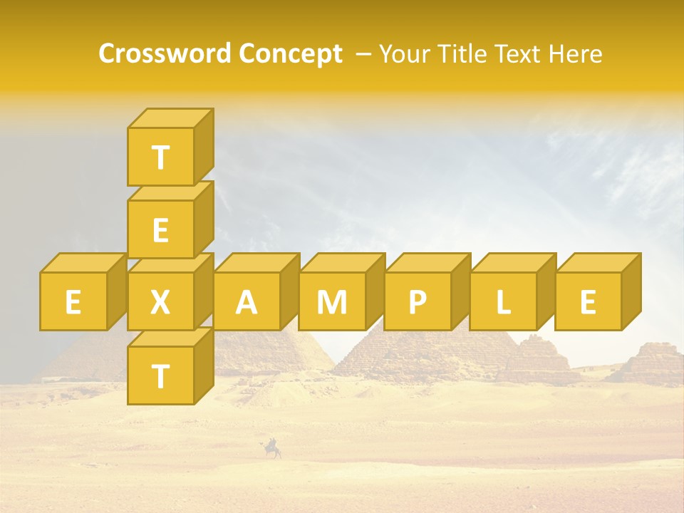 Sunlight Orient Camel PowerPoint Template