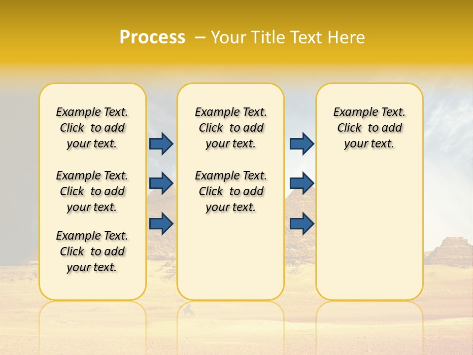 Sunlight Orient Camel PowerPoint Template