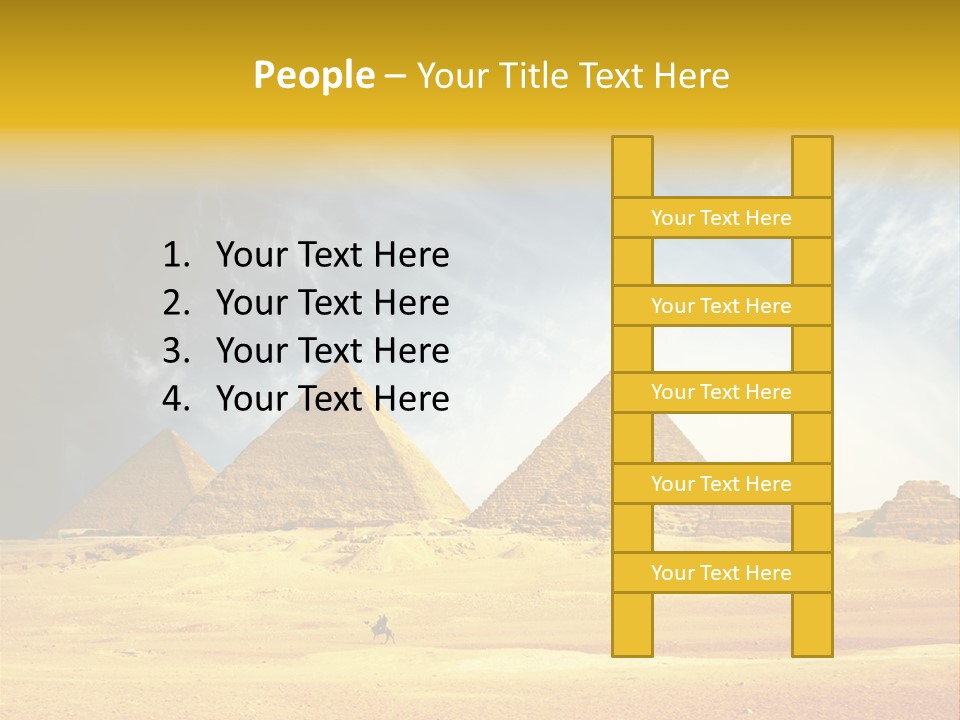 Sunlight Orient Camel PowerPoint Template