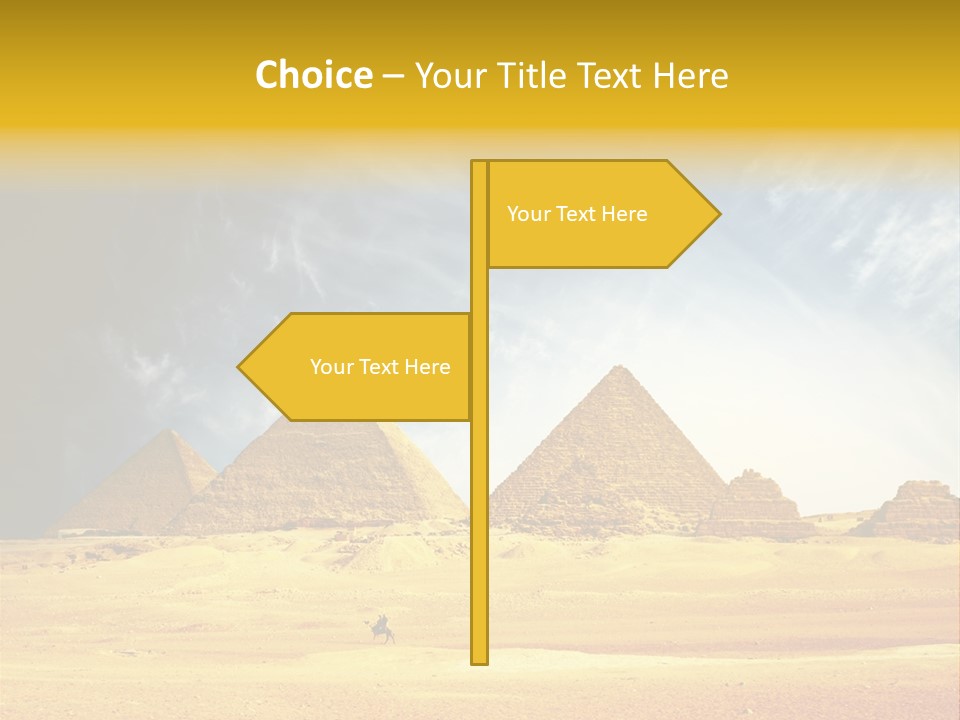 Sunlight Orient Camel PowerPoint Template