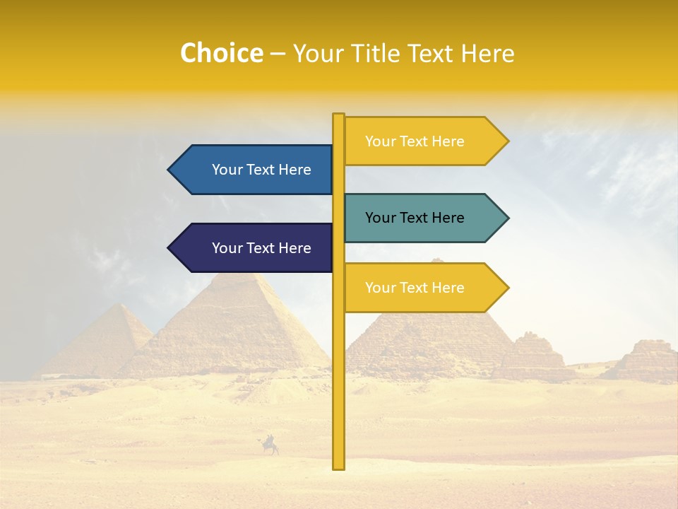 Sunlight Orient Camel PowerPoint Template