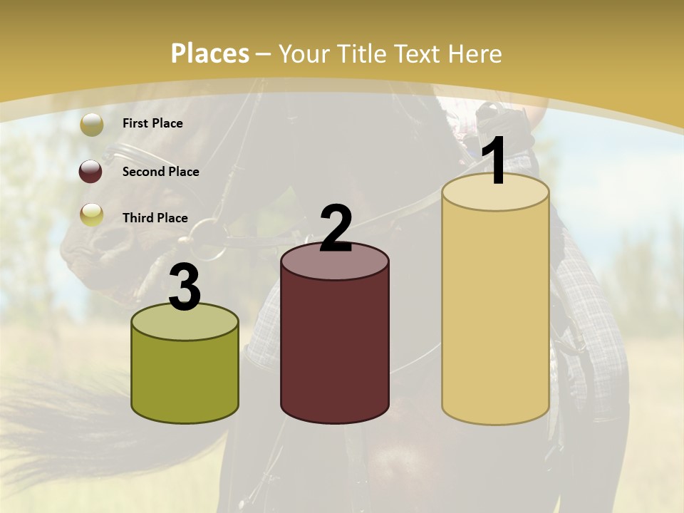 Cloudy Female Portrait PowerPoint Template