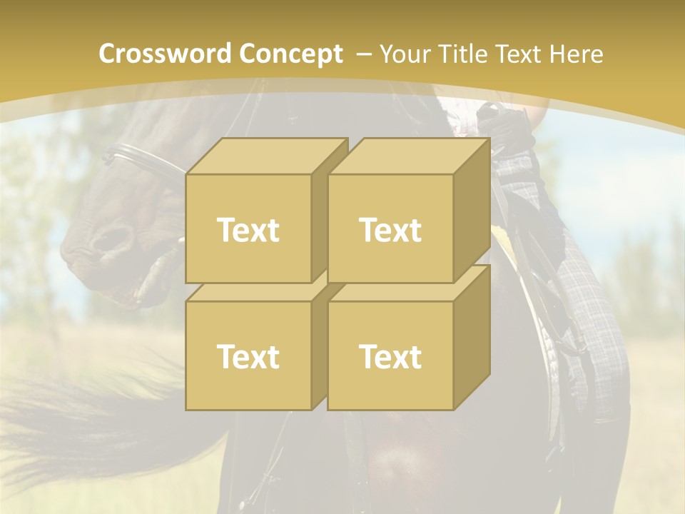 Cloudy Female Portrait PowerPoint Template