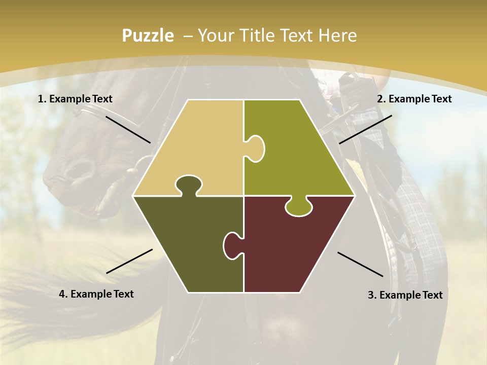 Cloudy Female Portrait PowerPoint Template