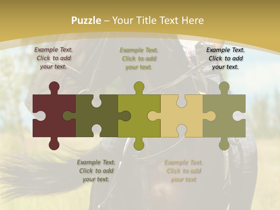 Cloudy Female Portrait PowerPoint Template