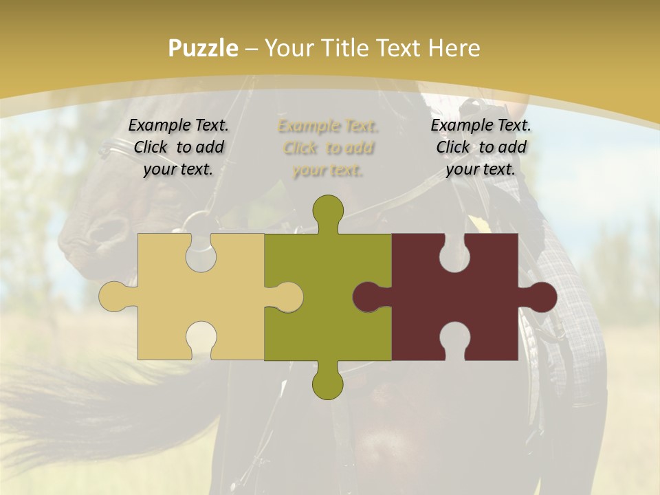 Cloudy Female Portrait PowerPoint Template