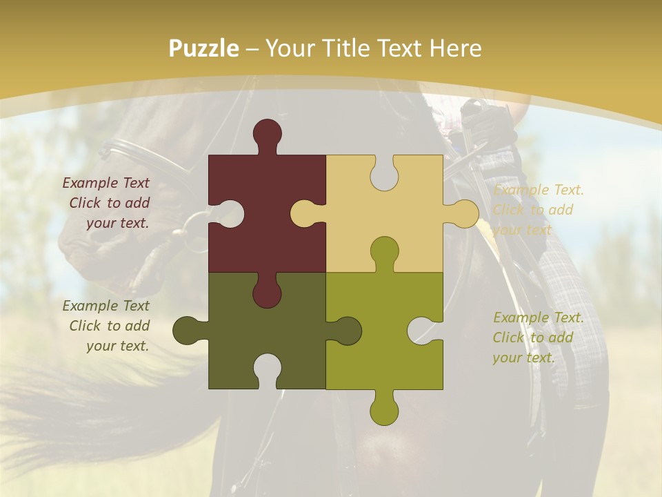 Cloudy Female Portrait PowerPoint Template