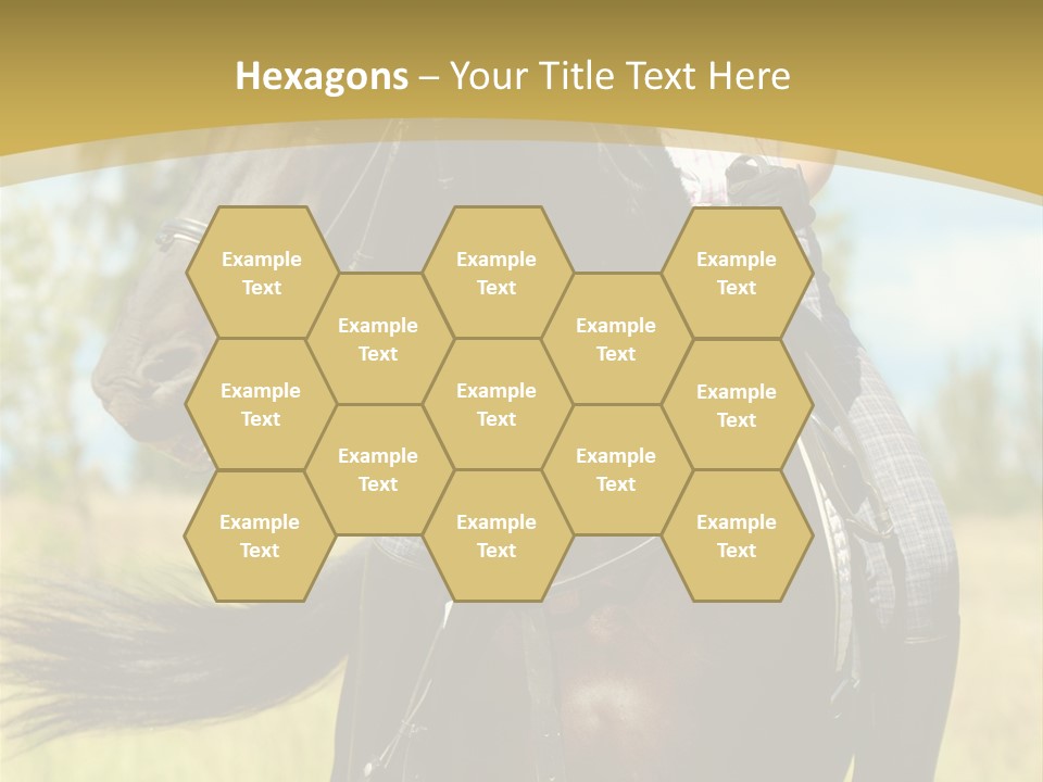 Cloudy Female Portrait PowerPoint Template