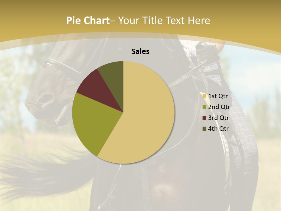 Cloudy Female Portrait PowerPoint Template