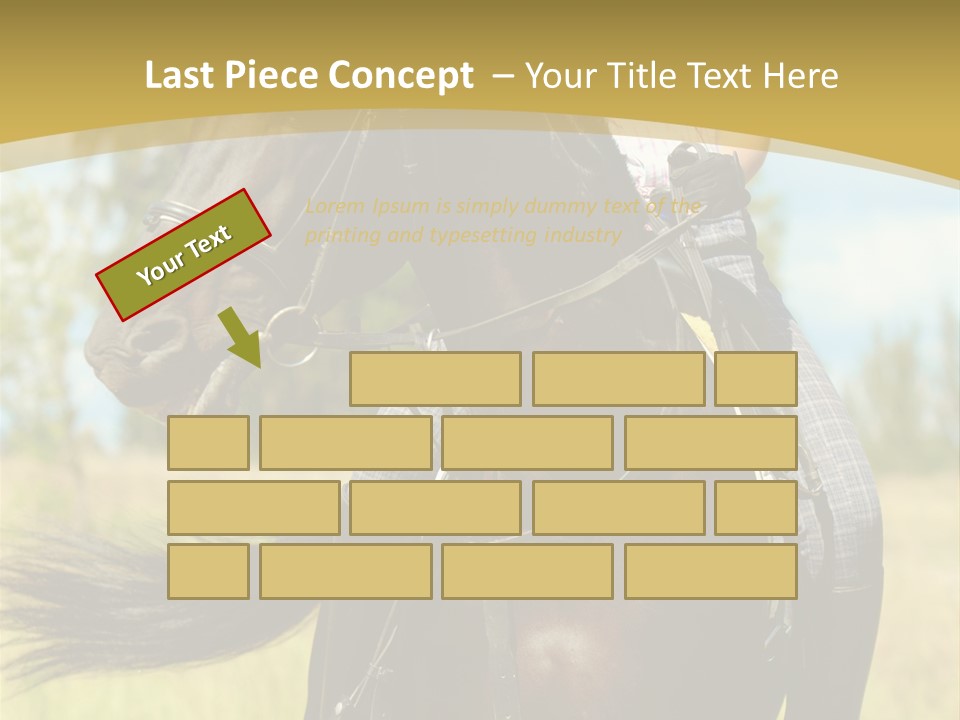 Cloudy Female Portrait PowerPoint Template