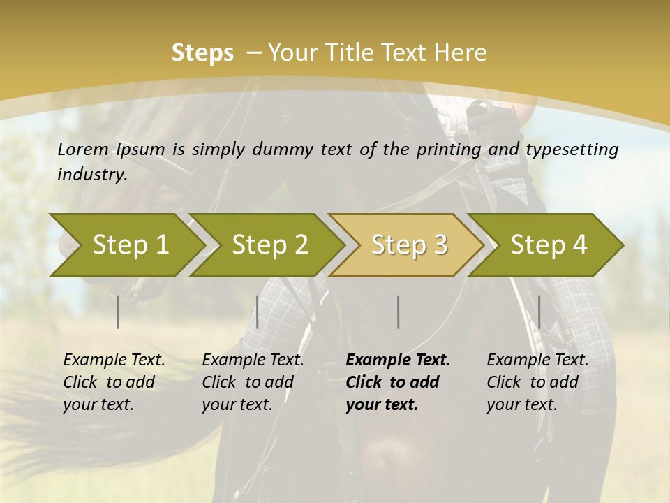 Cloudy Female Portrait PowerPoint Template