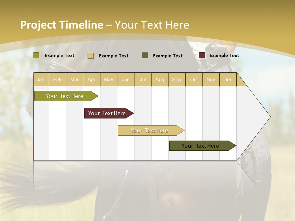 Cloudy Female Portrait PowerPoint Template