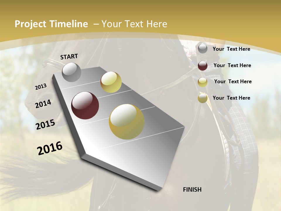 Cloudy Female Portrait PowerPoint Template