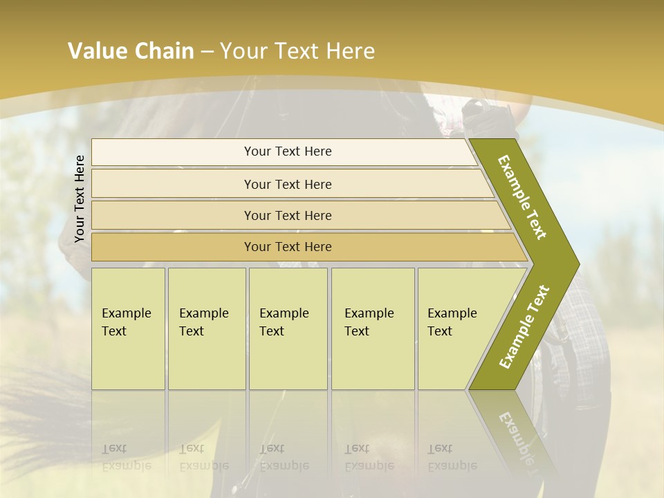 Cloudy Female Portrait PowerPoint Template